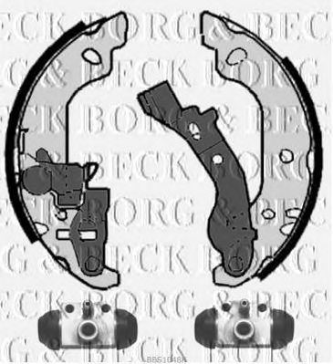 BORG & BECK bbs1048k -  Комплект тормозных колодок